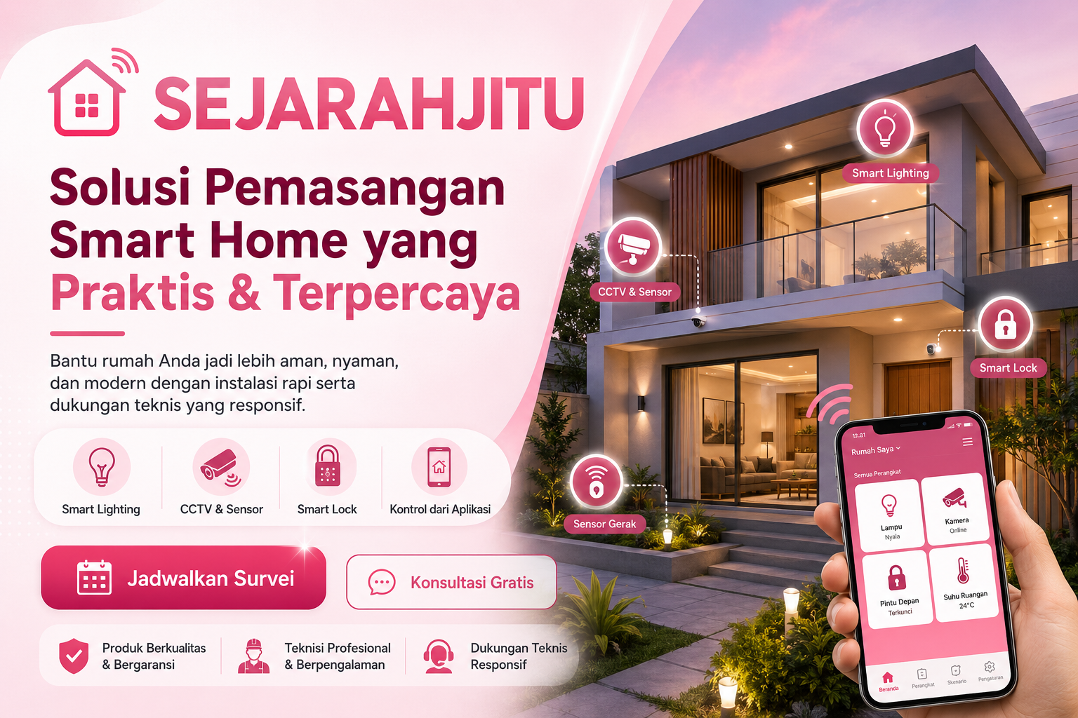 SEJARAHJITU - Pemasangan Koble Smart Home yang Rapi dan Praktis